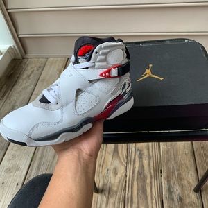 Jordan “White Gym Red” 8s Size 4